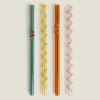 Borosilicate Glass*ZARA Home Set Of Borosilicate Glass Straws Ocher