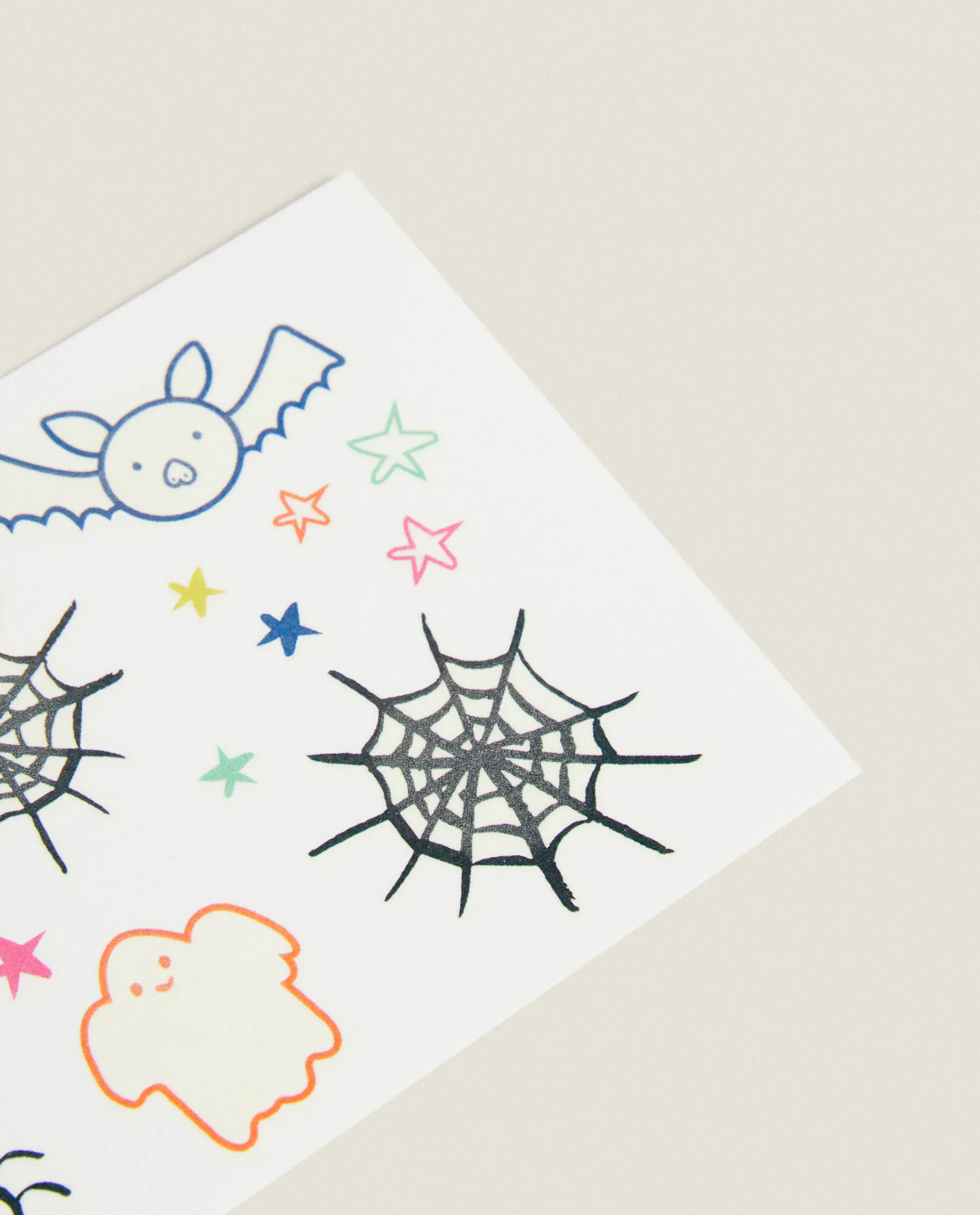 Playing*ZARA Home Set Of Kids' Halloween Temporary Tattoos Multicolored