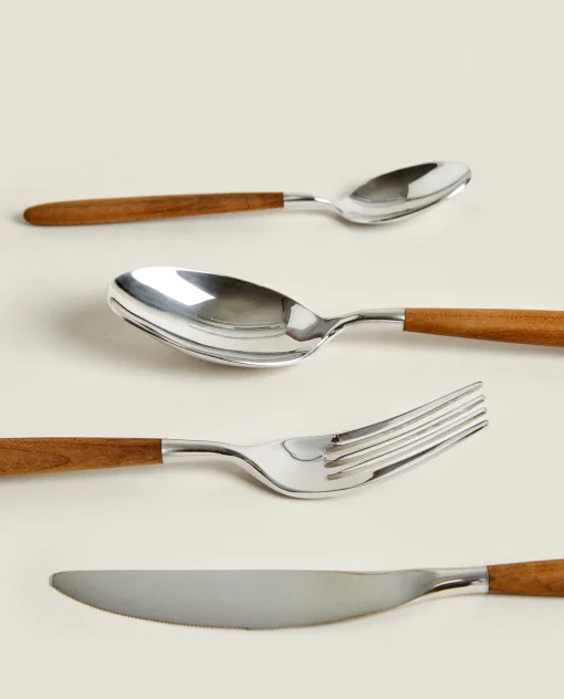 Cutlery*ZARA Home Set Of Maple Cutlery Natural Colour