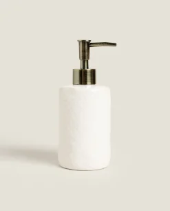 Dispensers*ZARA Home Shiny Ceramic Dispenser Yellow