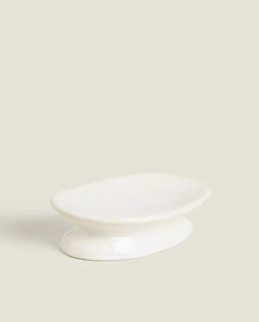 Soap Dishes*ZARA Home Shiny Ceramic Soap Dish Yellow