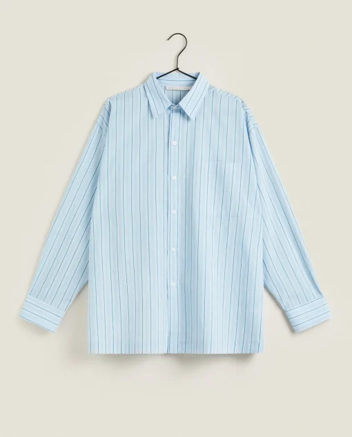 Pajamas*ZARA Home Shirt With Thin Stripes Blue