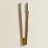 Kitchen Utensils*ZARA Home Silicone And Wooden Tongs Cream