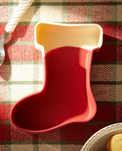 Kids*ZARA Home Silicone Christmas Boot Plate Red