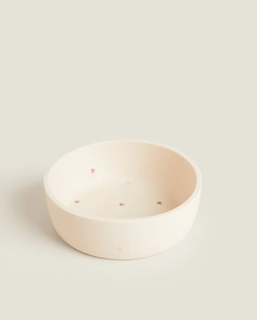 Mealtime*ZARA Home Silicone Heart Bowl Pink