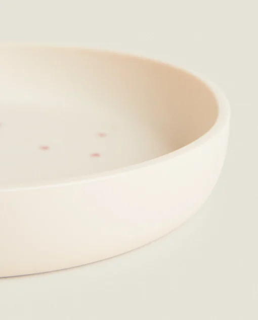 Mealtime*ZARA Home Silicone Heart Plate Pink