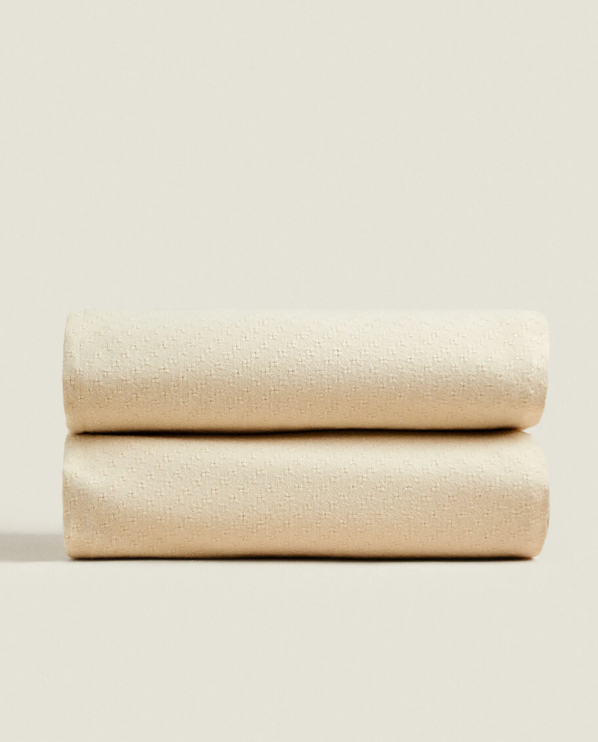 Blankets*ZARA Home Soft Blanket Natural Colour