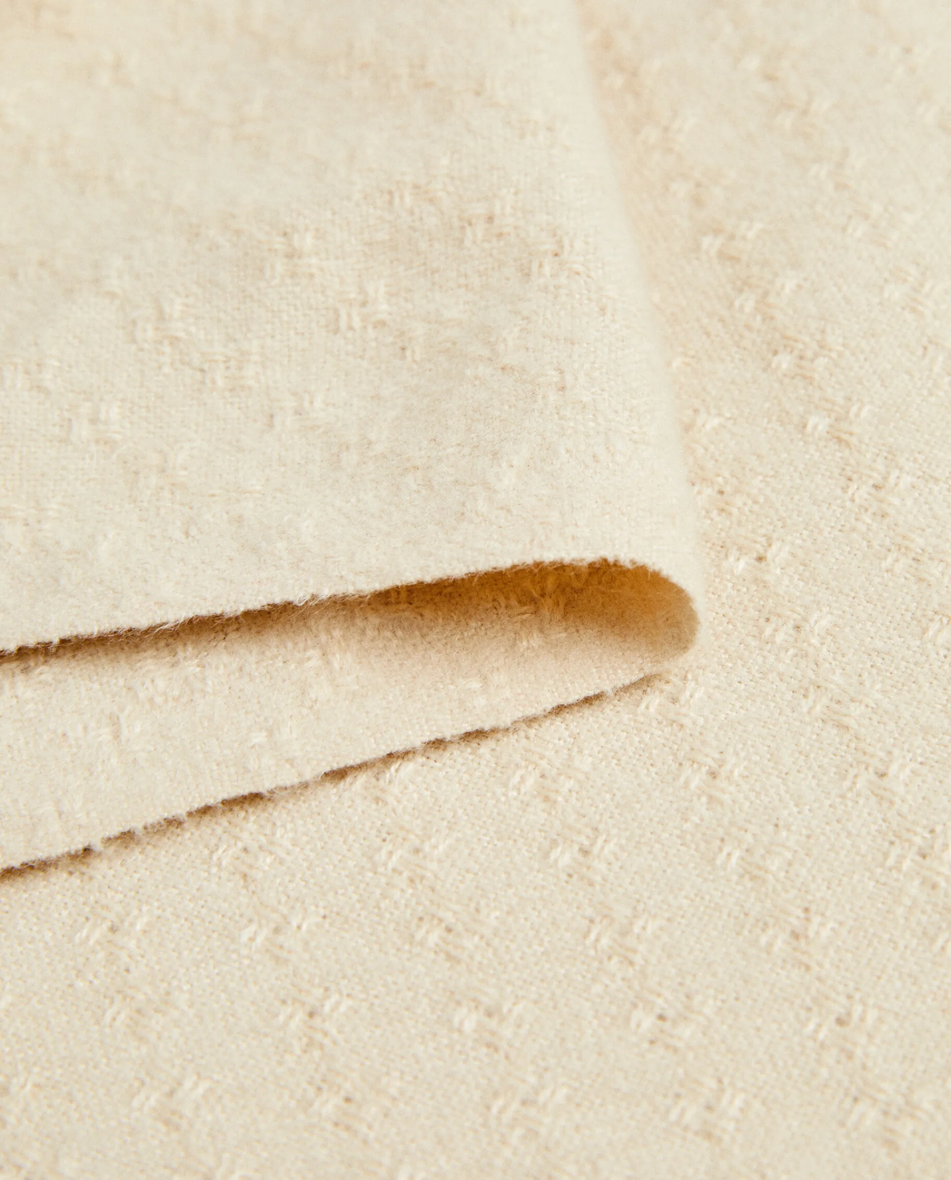 Blankets*ZARA Home Soft Blanket Natural Colour