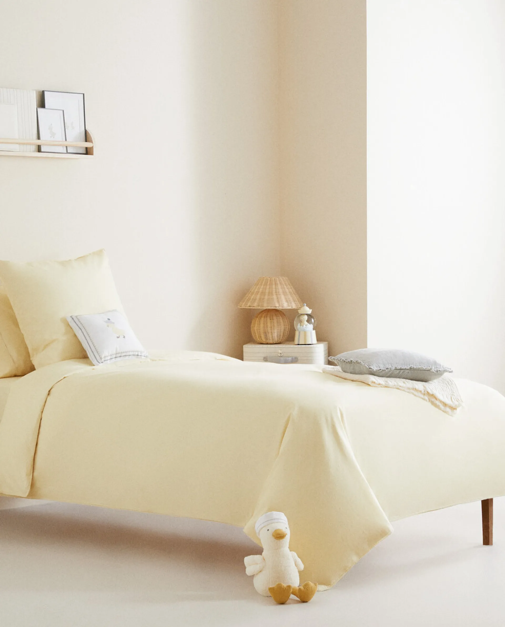 Duvet Covers*ZARA Home Solid Color Cotton Duvet Cover Yellow