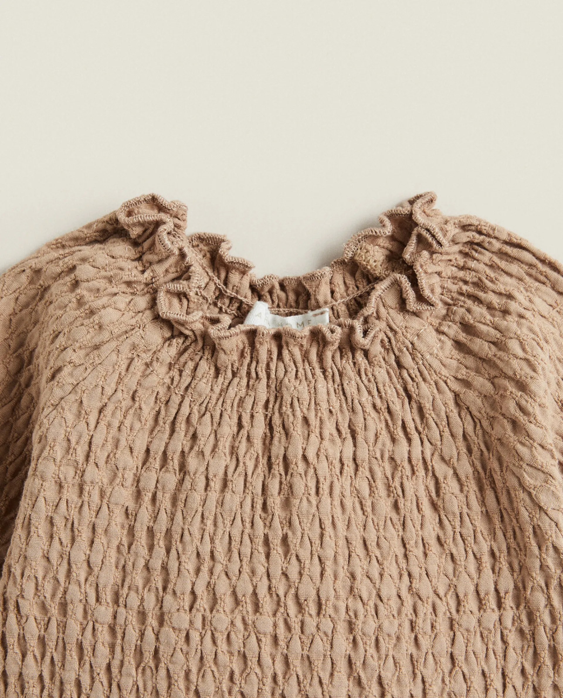 Clothing And Footwear*ZARA Home Solid Color Shirt Brown