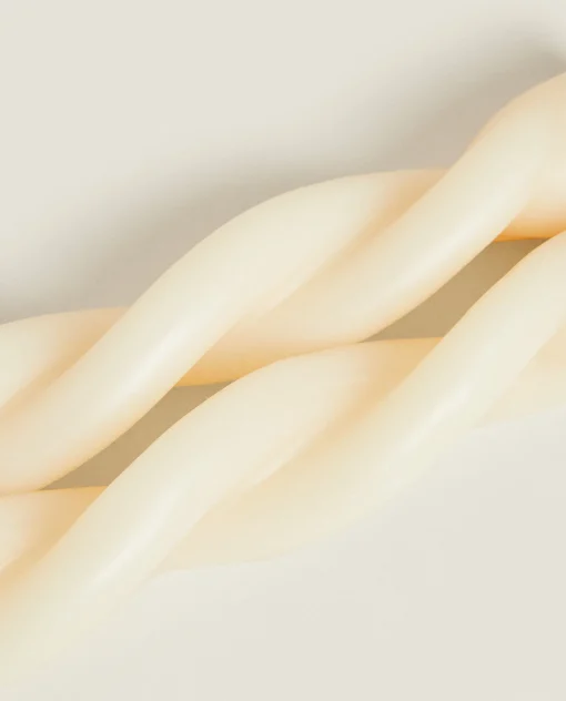 Candles*ZARA Home Spiral Candle (Pack Of 2) Ecru