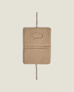 Accessories*ZARA Home Star Print Muslin Baby Wipe Holder Taupe