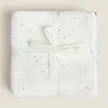 Bathroom*ZARA Home Star Print Towels (Pack Of 3) Oyster White