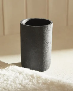 Glasses*ZARA Home Stone Grey Resin Tumbler Black