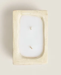 Candles*ZARA Home Stone Style Candle Beige