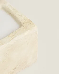 Candles*ZARA Home Stone Style Candle Beige