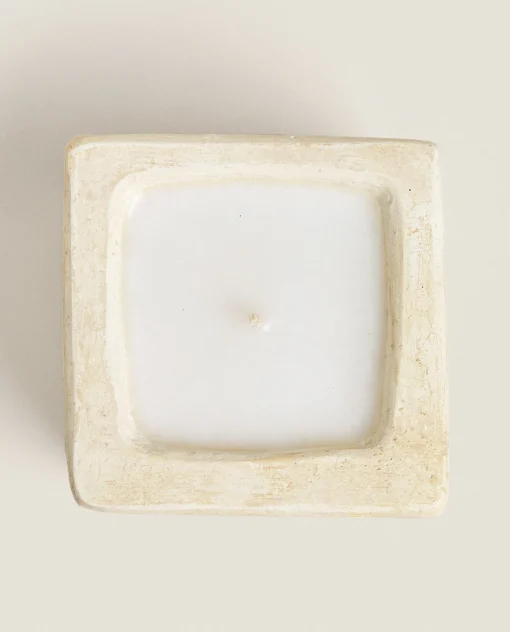 Candles*ZARA Home Stone Style Candle Beige