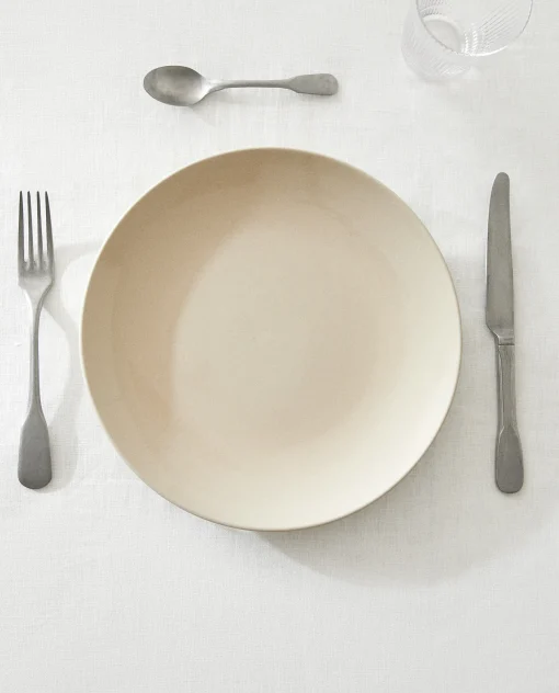 Dinner Plates*ZARA Home Stoneware Dinner Plate Toffee