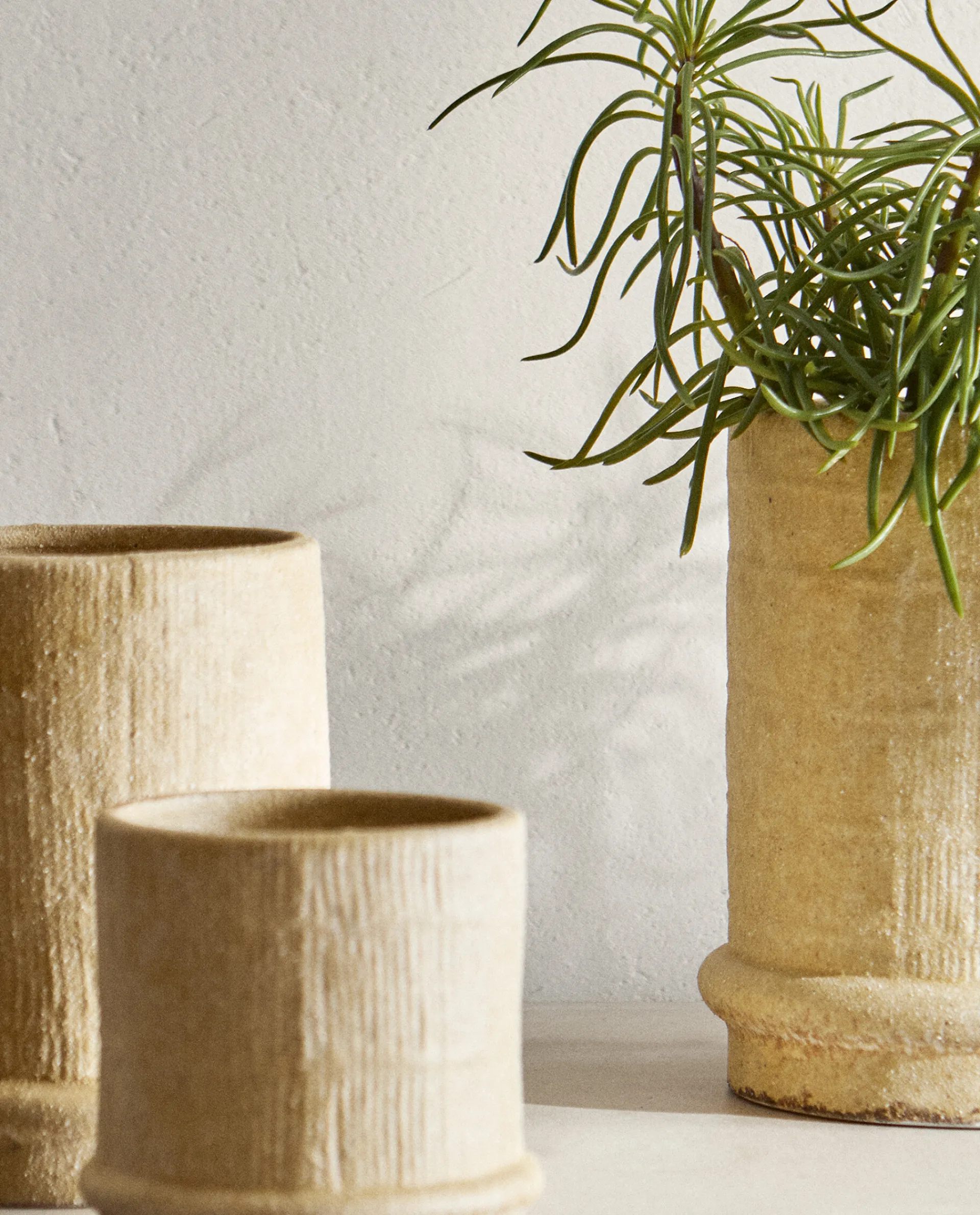 Flowerpots*ZARA Home Stoneware Flowerpot Sand
