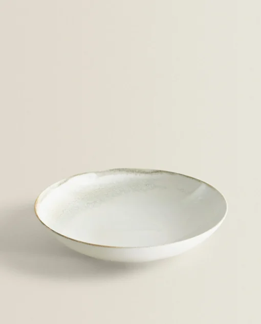 Soup Plates*ZARA Home Stoneware Soup Plate Cream