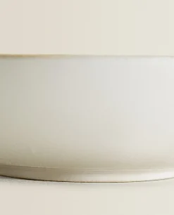 Soup Plates*ZARA Home Stoneware Soup Plate Cream