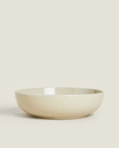 Soup Plates*ZARA Home Stoneware Soup Plate Toffee