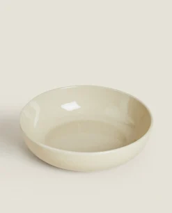 Soup Plates*ZARA Home Stoneware Soup Plate Toffee