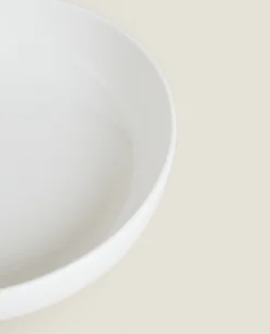 Soup Plates*ZARA Home Stoneware Soup Plate White