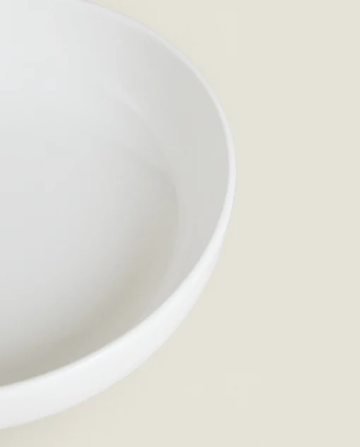 Soup Plates*ZARA Home Stoneware Soup Plate White