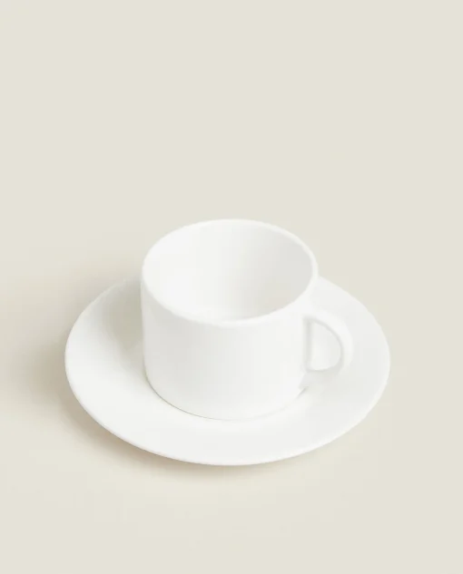 Mugs*ZARA Home Stoneware Teacup White