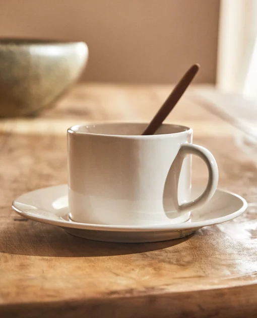 Mugs*ZARA Home Stoneware Teacup White