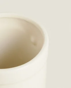 Kitchen Utensils*ZARA Home Stoneware Utensil Holder Cream