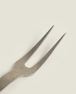 Kitchen Utensils*ZARA Home Stonewashed Fork Steel