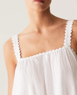 Nightdresses*ZARA Home Strappy Nightgown White