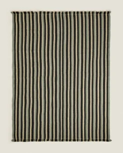 Blankets*ZARA Home Striped Blanket Multicolour