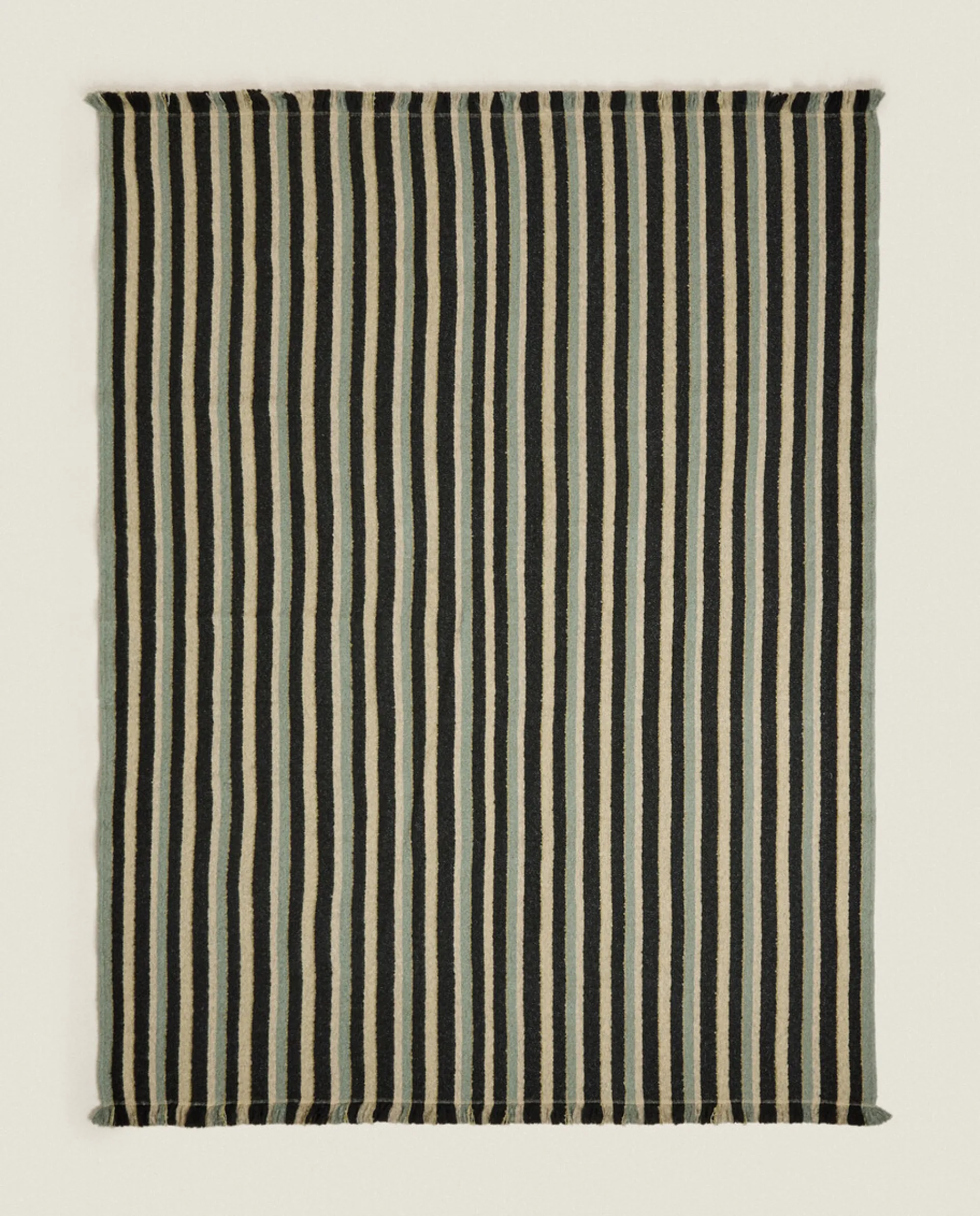 Blankets*ZARA Home Striped Blanket Multicolour