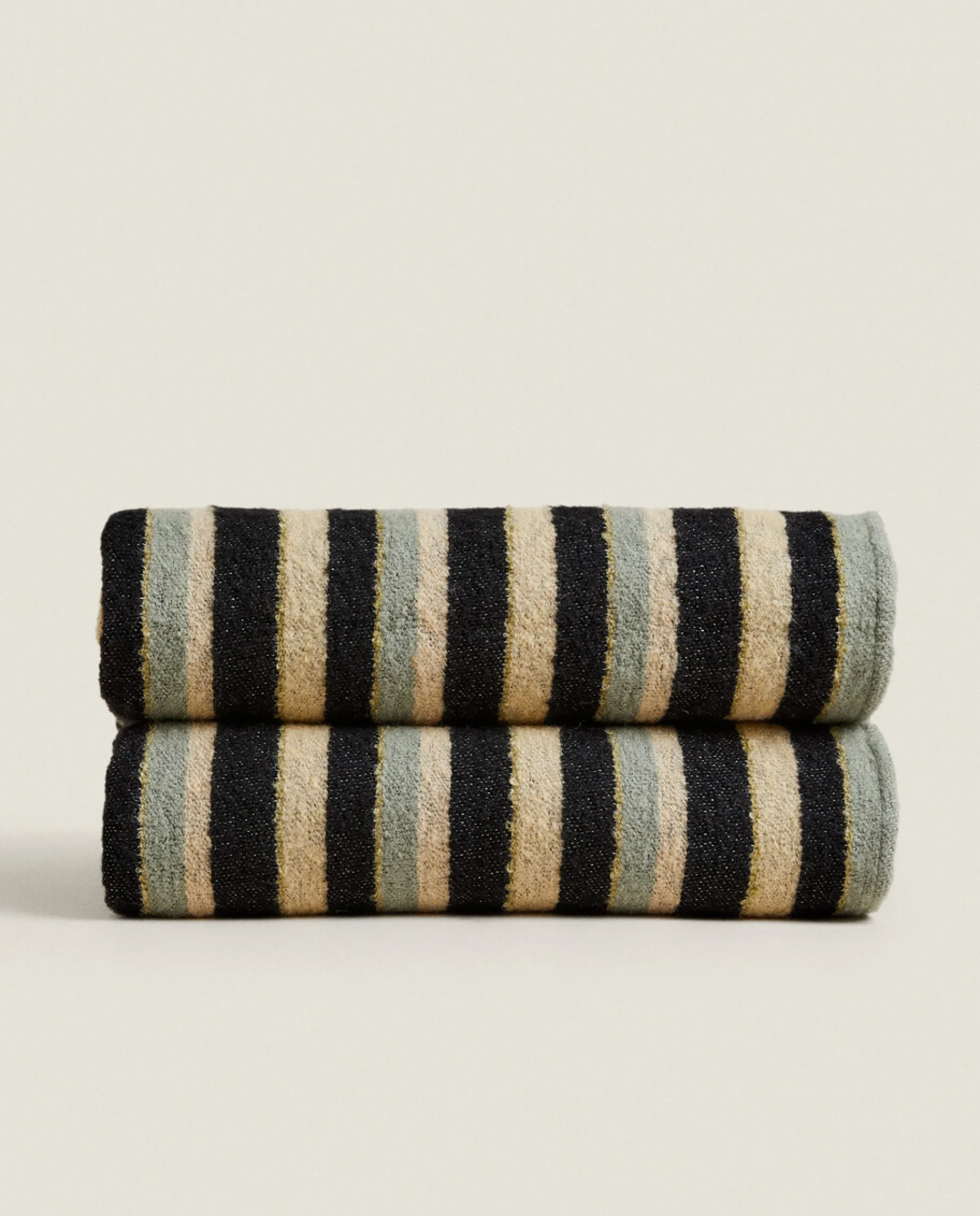 Blankets*ZARA Home Striped Blanket Multicolour