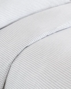 Duvet Covers*ZARA Home Striped Linen Duvet Cover Blue