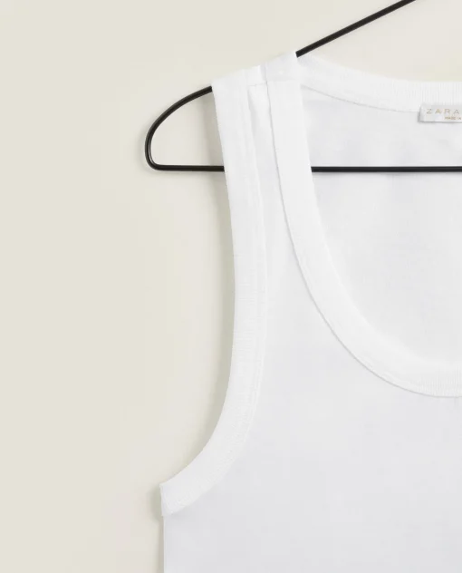Pajamas*ZARA Home Tank Top White