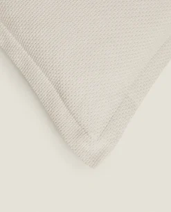 Bedspreads*ZARA Home Textured Throw Pillow Cover Stone