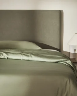 Duvet Covers*ZARA Home (300-Thread-Count) Cotton Sateen Duvet Cover Green