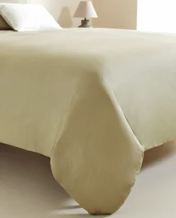 Duvet Covers*ZARA Home (300-Thread-Count) Cotton Sateen Duvet Cover Green