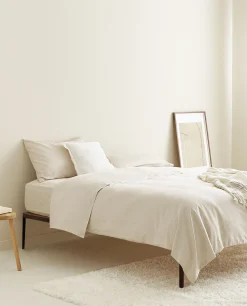 Duvet Covers*ZARA Home (300-Thread-Count) Cotton Sateen Duvet Cover Beige