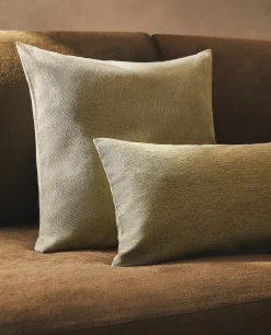 Solid*ZARA Home Throw Pillow Cover Moss Green