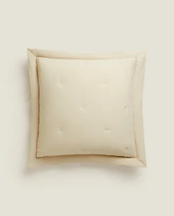 Quilts*ZARA Home Throw Pillow Cover With Dots Beige