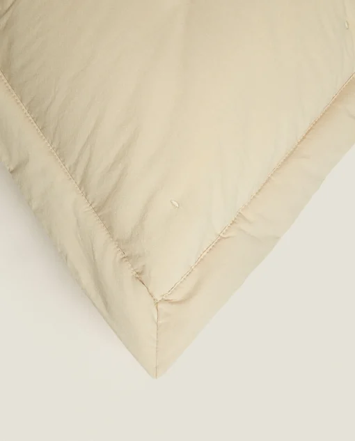 Quilts*ZARA Home Throw Pillow Cover With Dots Beige