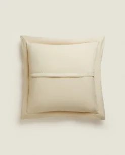 Quilts*ZARA Home Throw Pillow Cover With Dots Beige