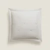 Quilts*ZARA Home Throw Pillow Cover With Dots Grey