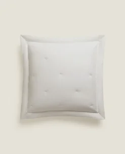Quilts*ZARA Home Throw Pillow Cover With Dots Grey