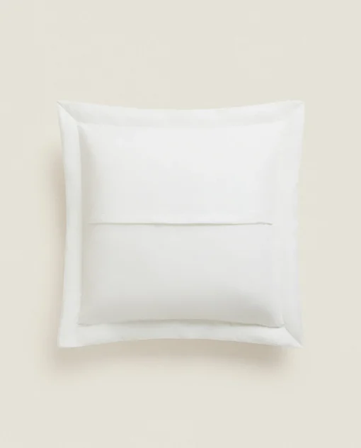 Quilts*ZARA Home Throw Pillow Cover With Dots White